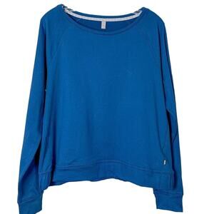 NEW w tags Puma Fleece Long Sleeve Pullover Sweatshirt Blue Size Large NWT